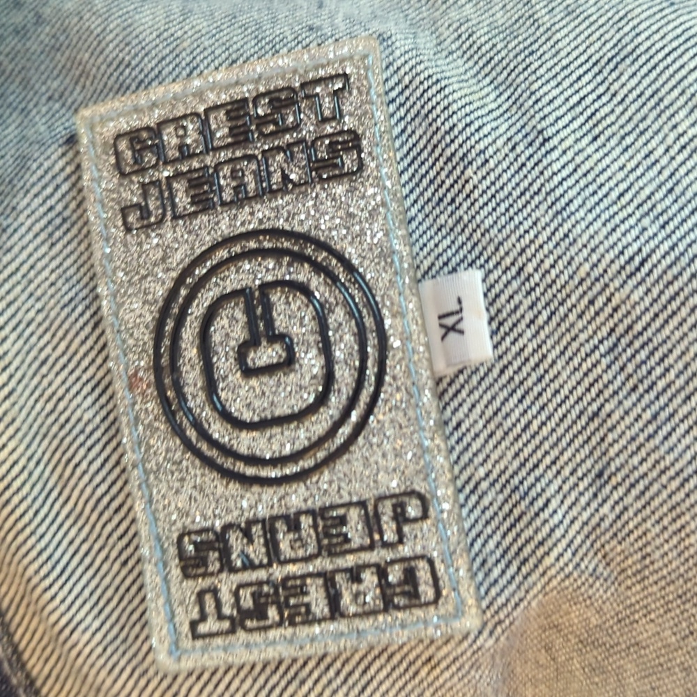 Crest Jeans Denim Jacket Sz XL - Picture 6 of 8